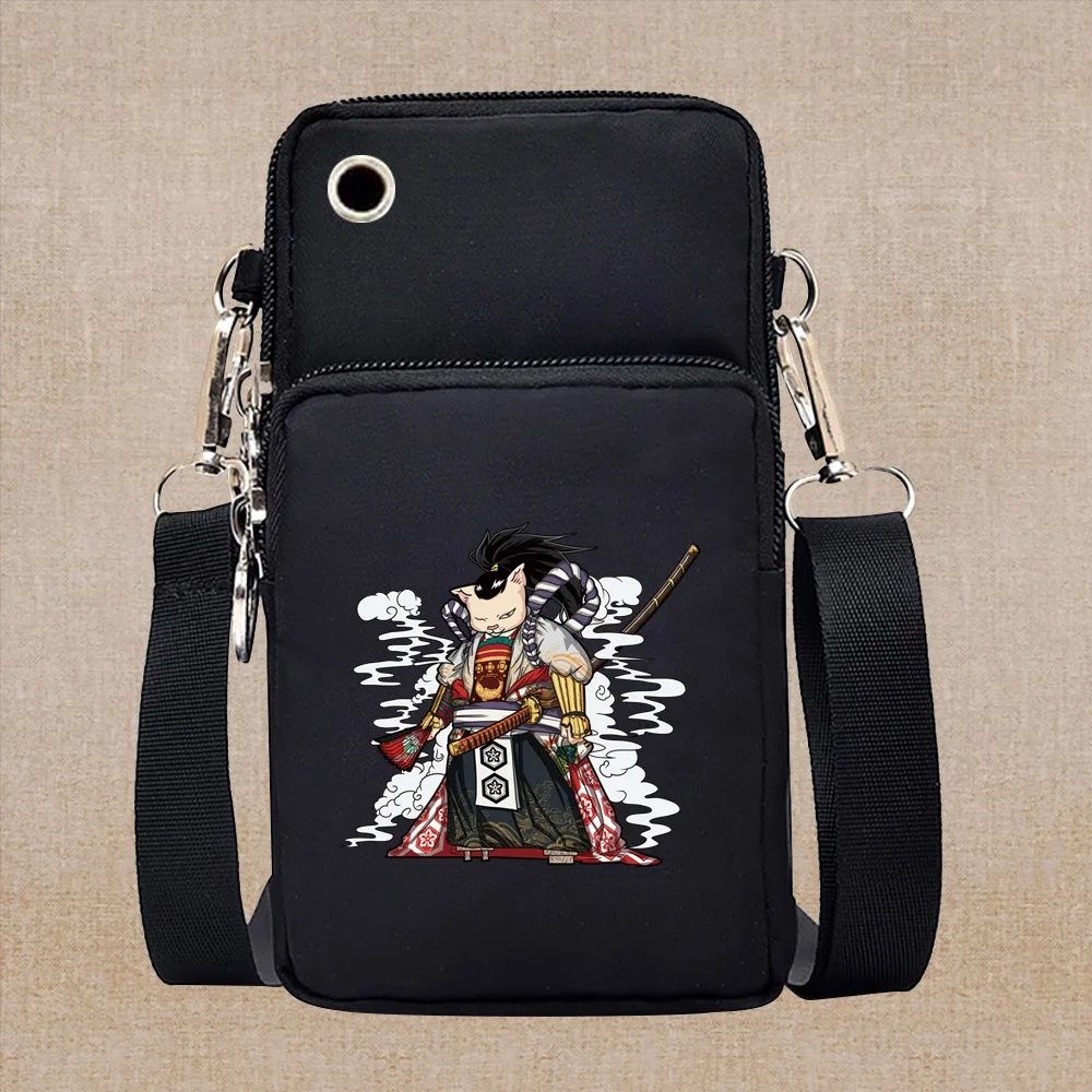 Universal Mobile Phone Bag for Samsung/iPhone/Huawei/HTC/LG Case Wallet Samurai Pattern Sport Arm Purse Shoulder Bag Phone Pouch