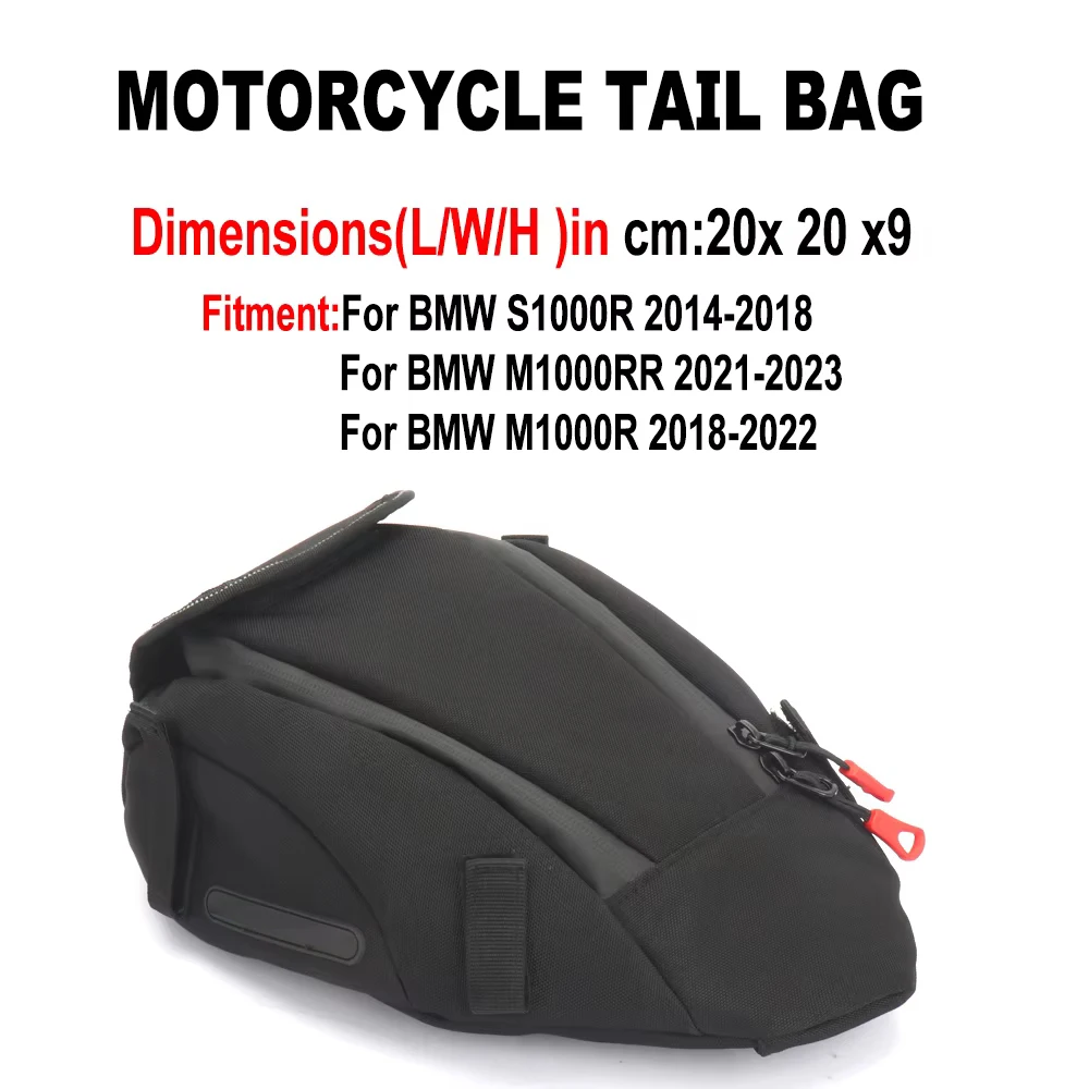 For BMW S1000RR S1000R S 1000 RR R Rear Seat Packaging Bag Motorcycle Accessories Waterproof Storage Bag Sports Saddle Bag