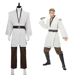 Men Jedi Cosplay Knight Clothes Anakin Movie Battle Costume Robe Cloak Fantasia For Uniform Outfit Halloween Carnival Suit