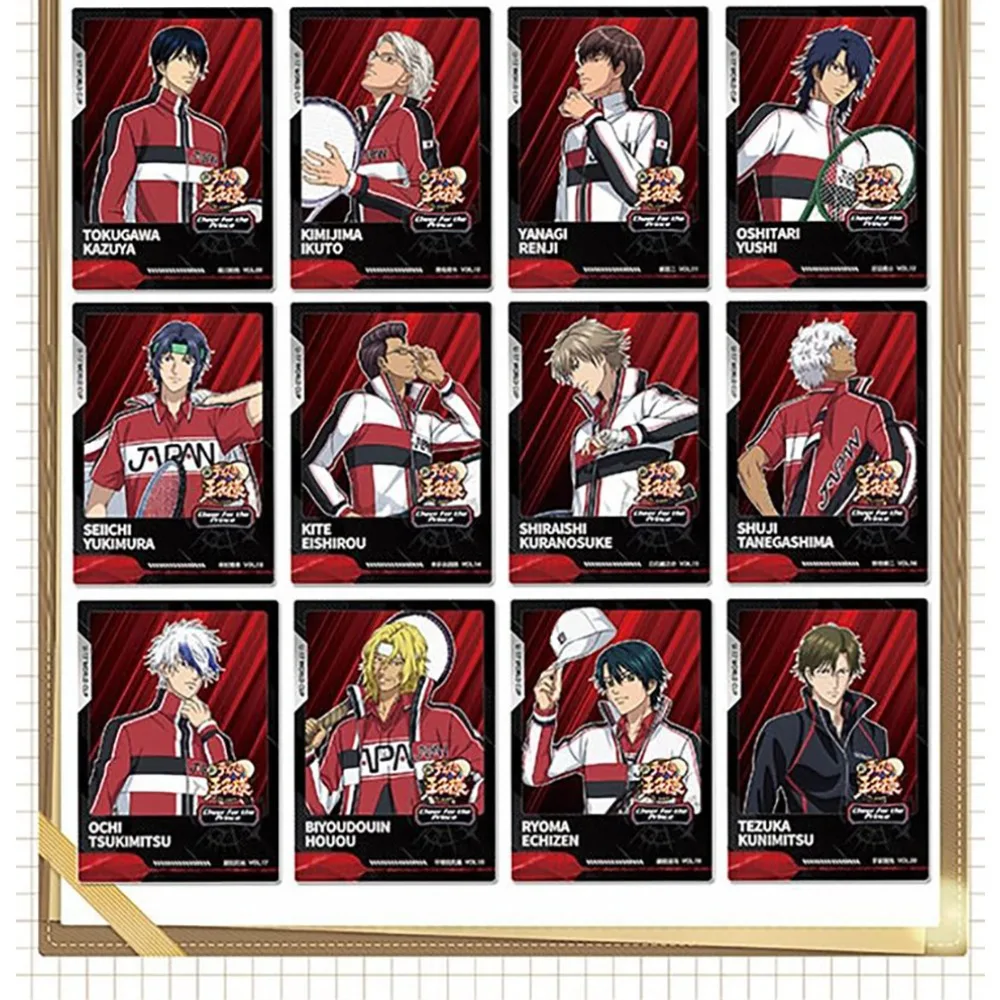 Popular Classic Anime New Prince of Tennis Collection Cards Highly Loved By Fans Featured Exquisite Fashion Charm Portrait Card