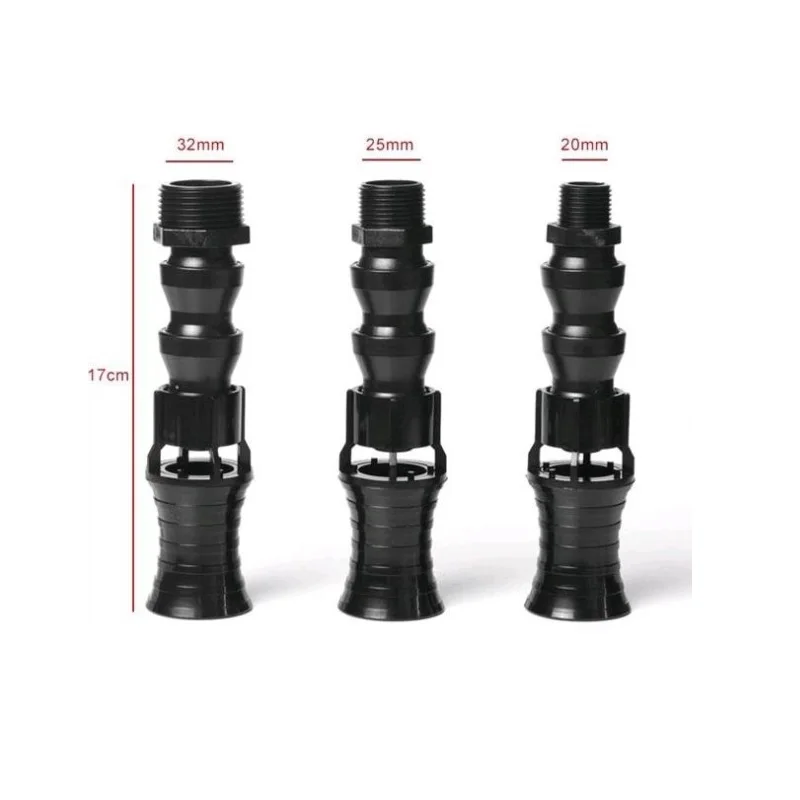 Acelerador de flujo de agua Vortex de dirección ajustable, boquilla de salida de agua giratoria para acuario, bomba de filtro de tanque de peces, 1/2 ", 3/4", 1"