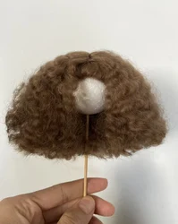 2026 Kari Doll Natural mohair Small roll explosion wigs for Landazz Landoudou Doll 16cm head circumference