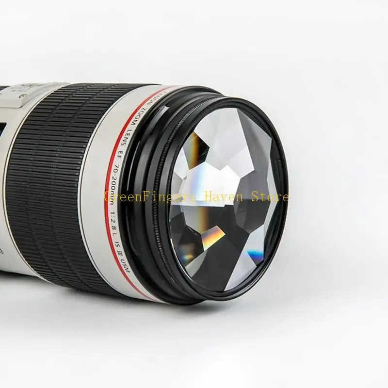 F68D 77mm Glass Prism Camera Lens Filter for Photography Accessories