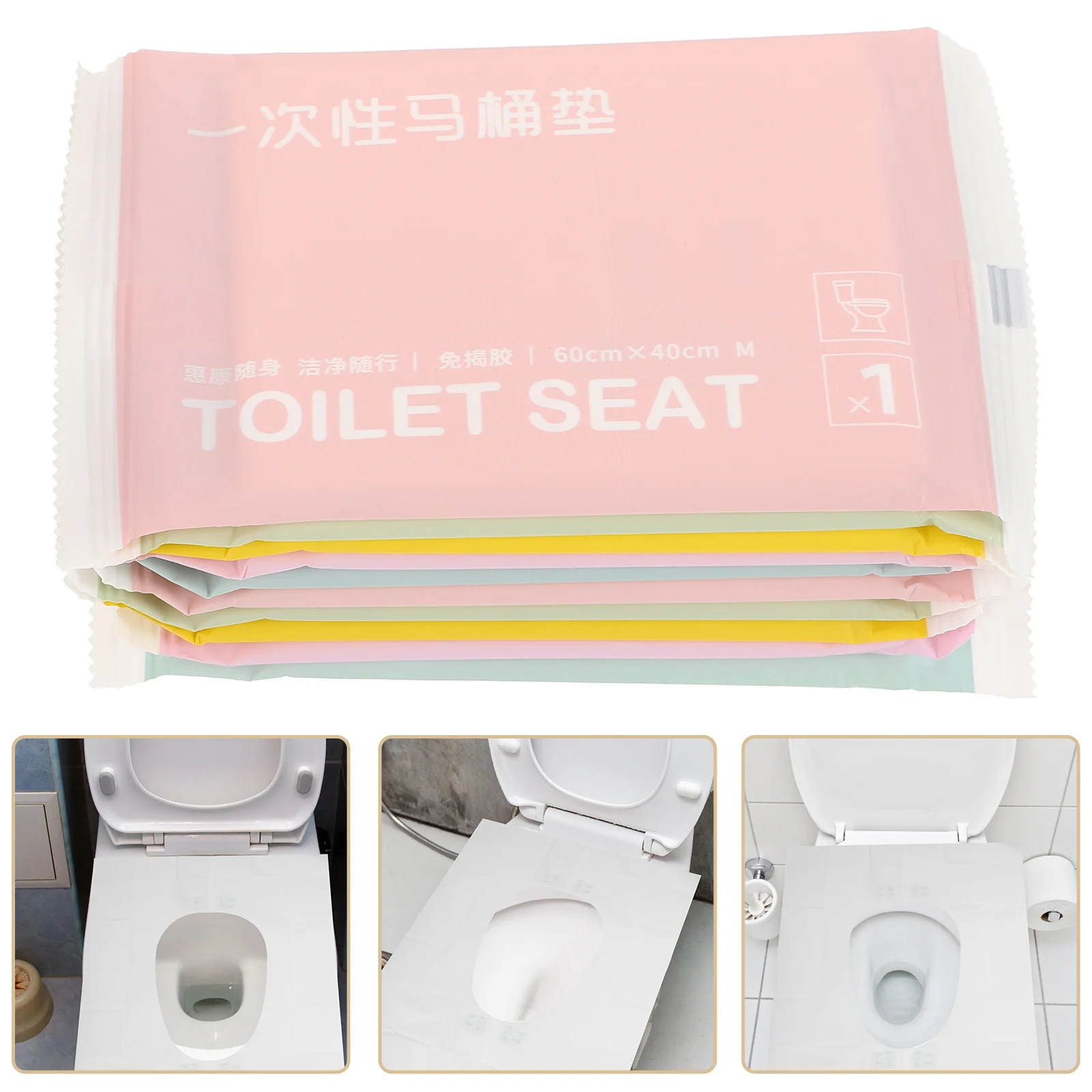 

10Pcs Disposable Toilet Seat Covers Non Slip Paper for Travel Kids Toddler Potty Training Adults Public Restrooms Hotel Airplane