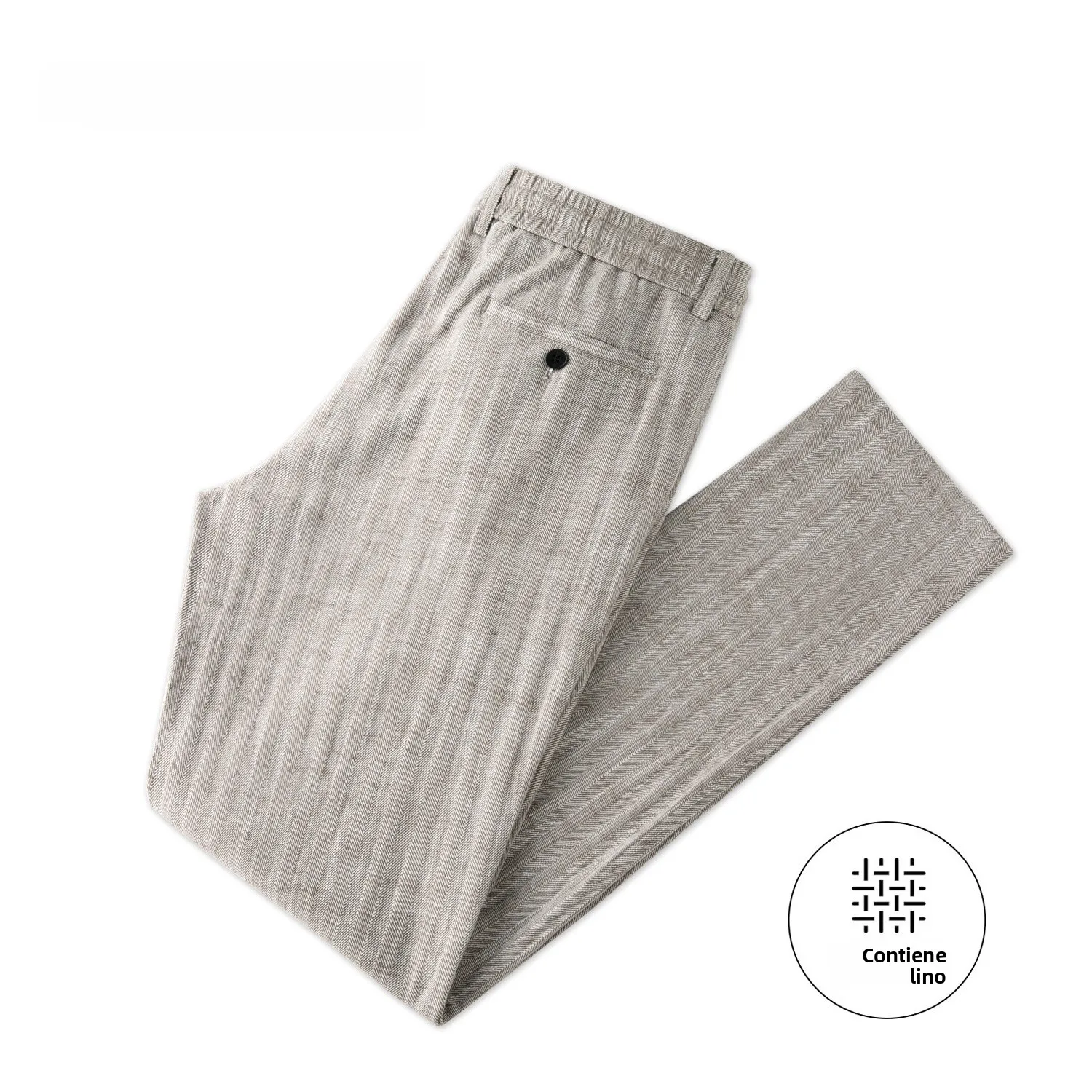 Pantalones de Lino para Hombre Mengkou, Nuevos de Verano, Casuales de Negocios, de Alta Gama, Largos, para Ir al Trabajo, Tra...