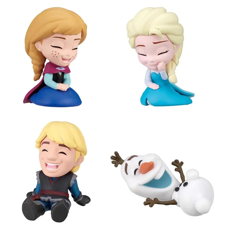 

TOMY Original 4Pcs Disney Frozen2 HAHAHA! アナ Toys For Kids Gift Collectible Model Ornaments