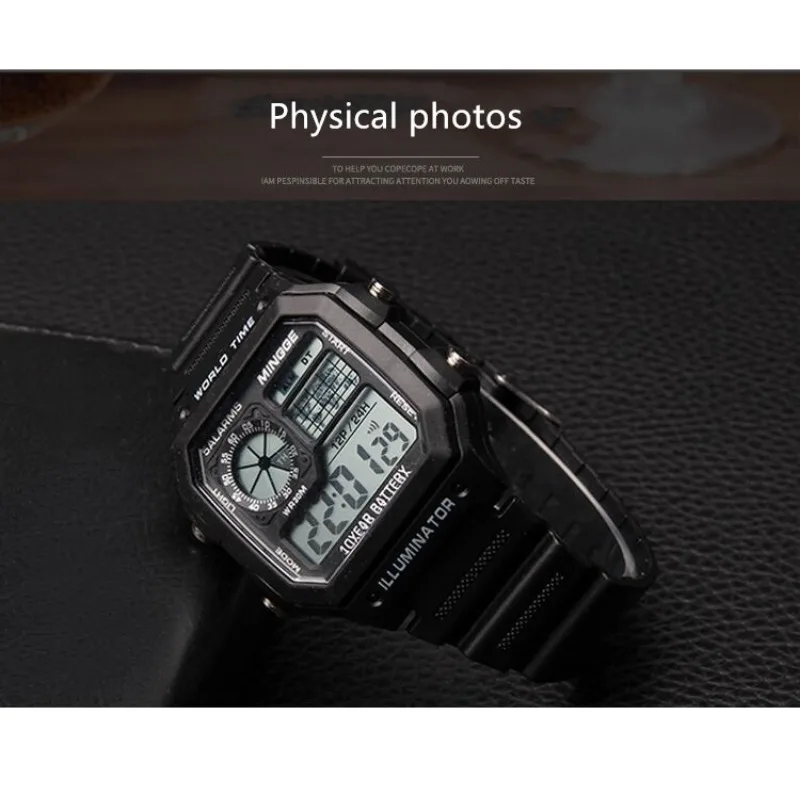 Military Digital Watches Men Sports Luminous Chronograph Waterproof Ultra-thin Male Electronic Wrist Watches Relogio Masculino