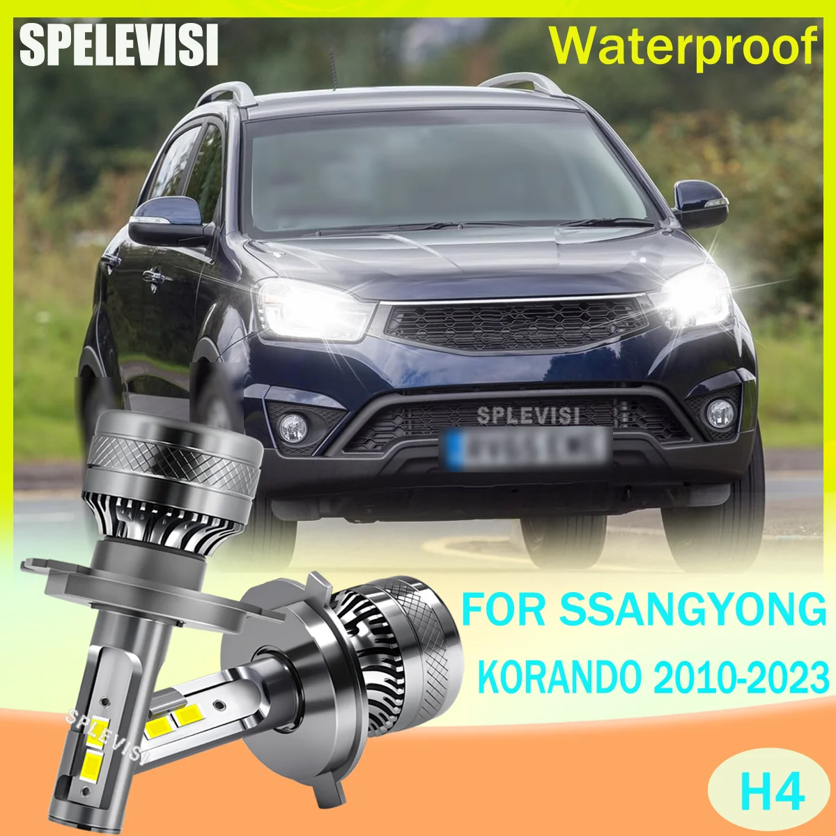 LED 12V Headlight Bulb Top Quality For SSANGYONG KORANDO 2010 2011 2012 2013 2014 2015 2016 2017 2018 2019 2020 2021 2022 2023