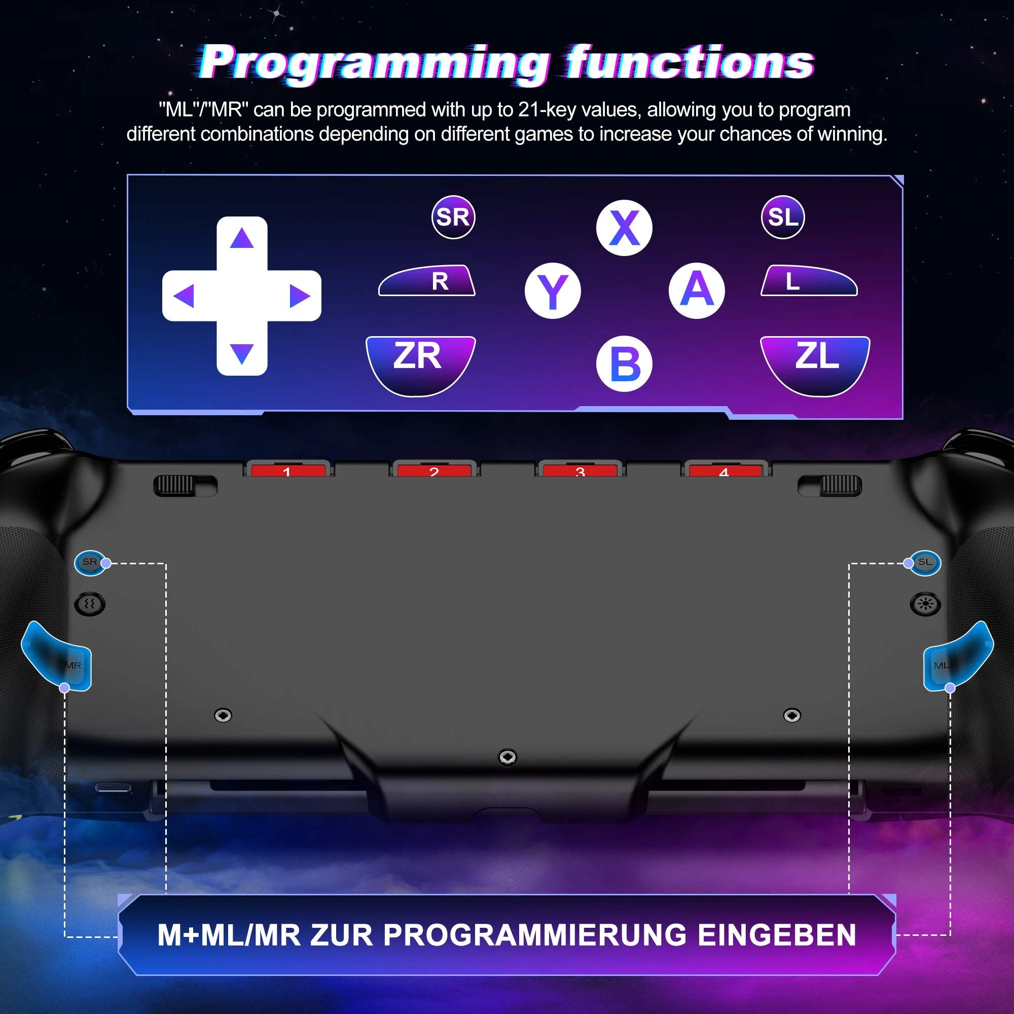 وحدة تحكم DinoFire لجهاز نينتندو سويتش/OLED Gamepads 6-Axis Gyro Design قبضة محمولة محرك مزدوج الاهتزاز Gamepad #5