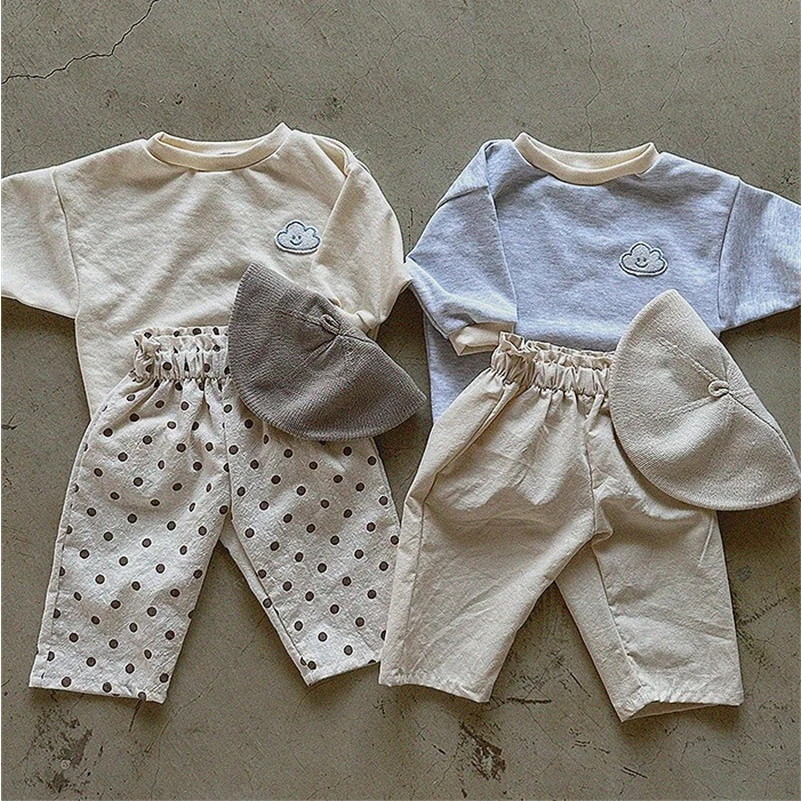 Pantalon Vintage Décontracté en Coton Doux et Respirant pour Garçon, Vêtement pour Enfant de 1 à 6 Ans, Marron/Kaki, Printemps et Été