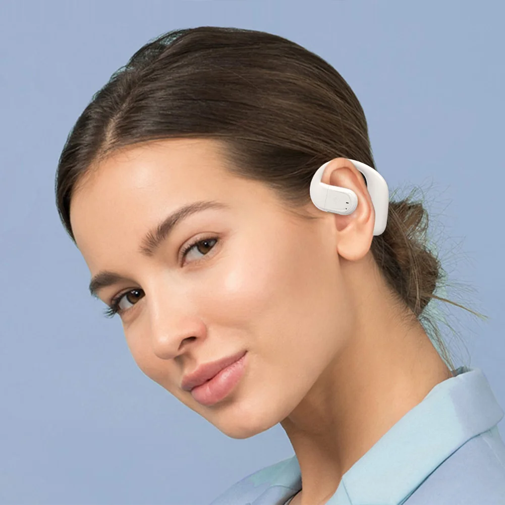 ไร้สายหูฟังเดี่ยวบลูทูธ 5.4 กันน้ําเปิดหูหูฟังแฮนด์ฟรีหูฟังสําหรับ Xiaomi Samsung โทรศัพท์