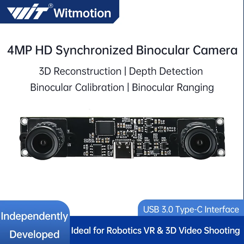 4MP 1080P Synchronous Binocular USB Camera Module Stereo Vision 3D Reconstruction Depth Detection VR Ranging Machine Vision Webc