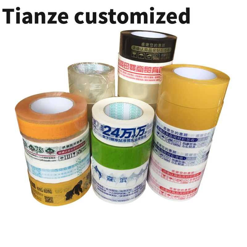 10 pieces（custom）custom printing adhesive packing tapes bopp tape sealing packaging transparent tape carton