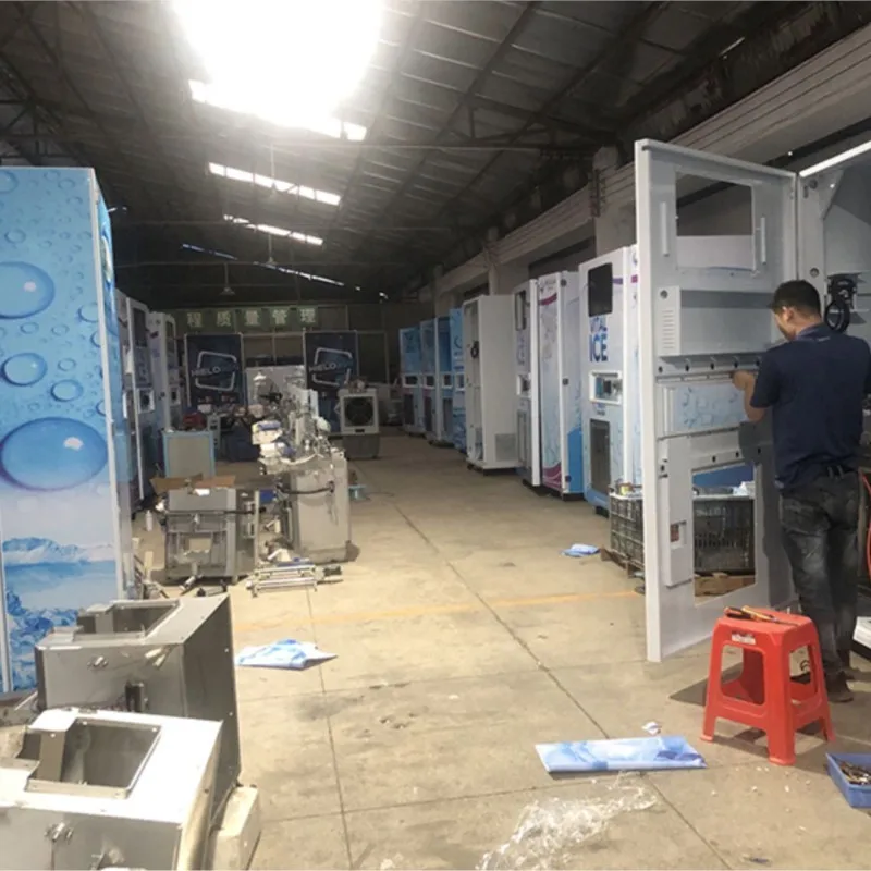 Outdoor 900KG 24hours Ice Cube Vertical Making Unit Automated Ice Vending Machine Hight Quality