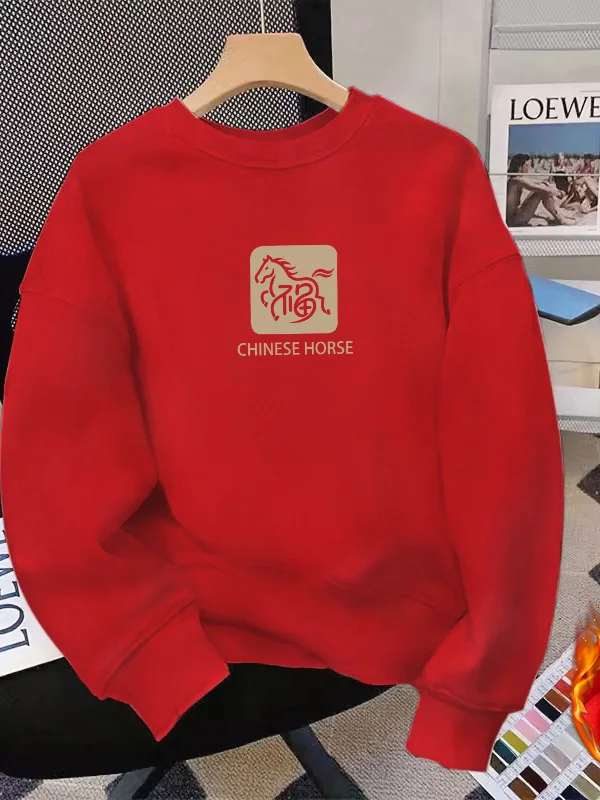 

Толстовка с капюшоном больших размеров из хлопка с флисовой подкладкой, круглым вырезом и графическим принтом, осенне-зимняя, теплая, ветрозащитная, износостойкая