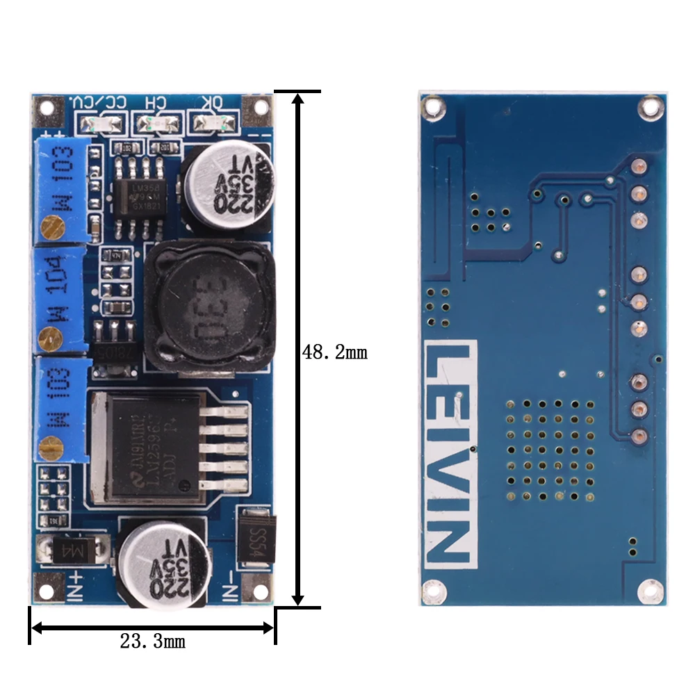 5PCS LM2596 LED Driver DC-DC Step-down Adjustable CC/CV Power Supply Module Battery Charger Adjustable LM2596S Constant Current