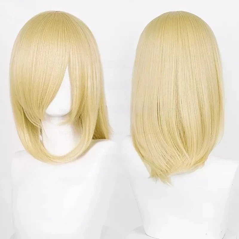 Anime 40cm Medium Basic Bang Blond Wig
