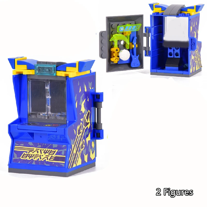 Retro Mini Arcade Game Console Building Blocks KAI JAY ZANE Model Bricks Kids Kits Gift for Children