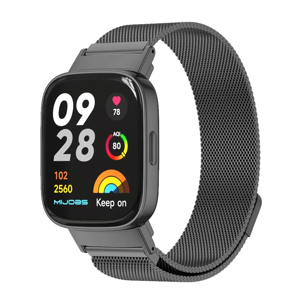 Magnetic Metal Strap For Redmi Watch 3 Lite Smart Watch Stainless steel Bracelet Watchband For Redmi Watch 3 Active Correa