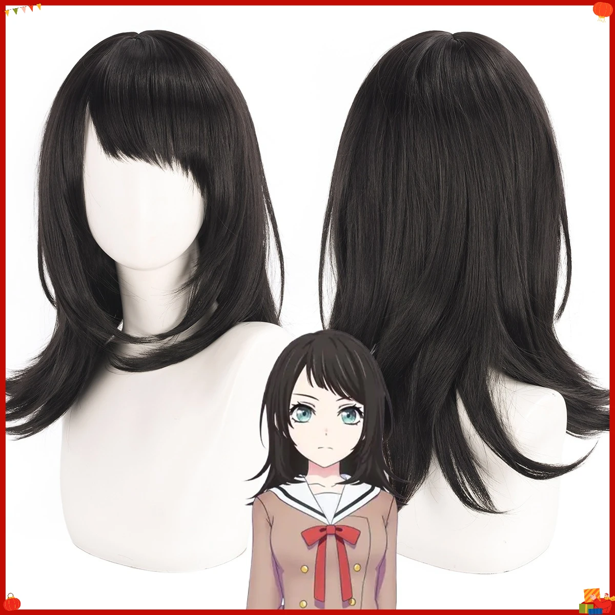 Synthetic Wave Mid-Length Cosplay Wig for Ave Style Character Inspired, Natural Scalp Top, Fluffy Fiber, Party Costume, Anime
