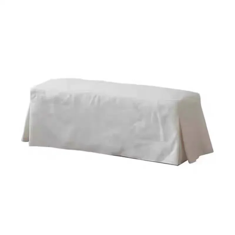 Nordic wabi wind, fully dismantled and washed linen bedside stool, B & B