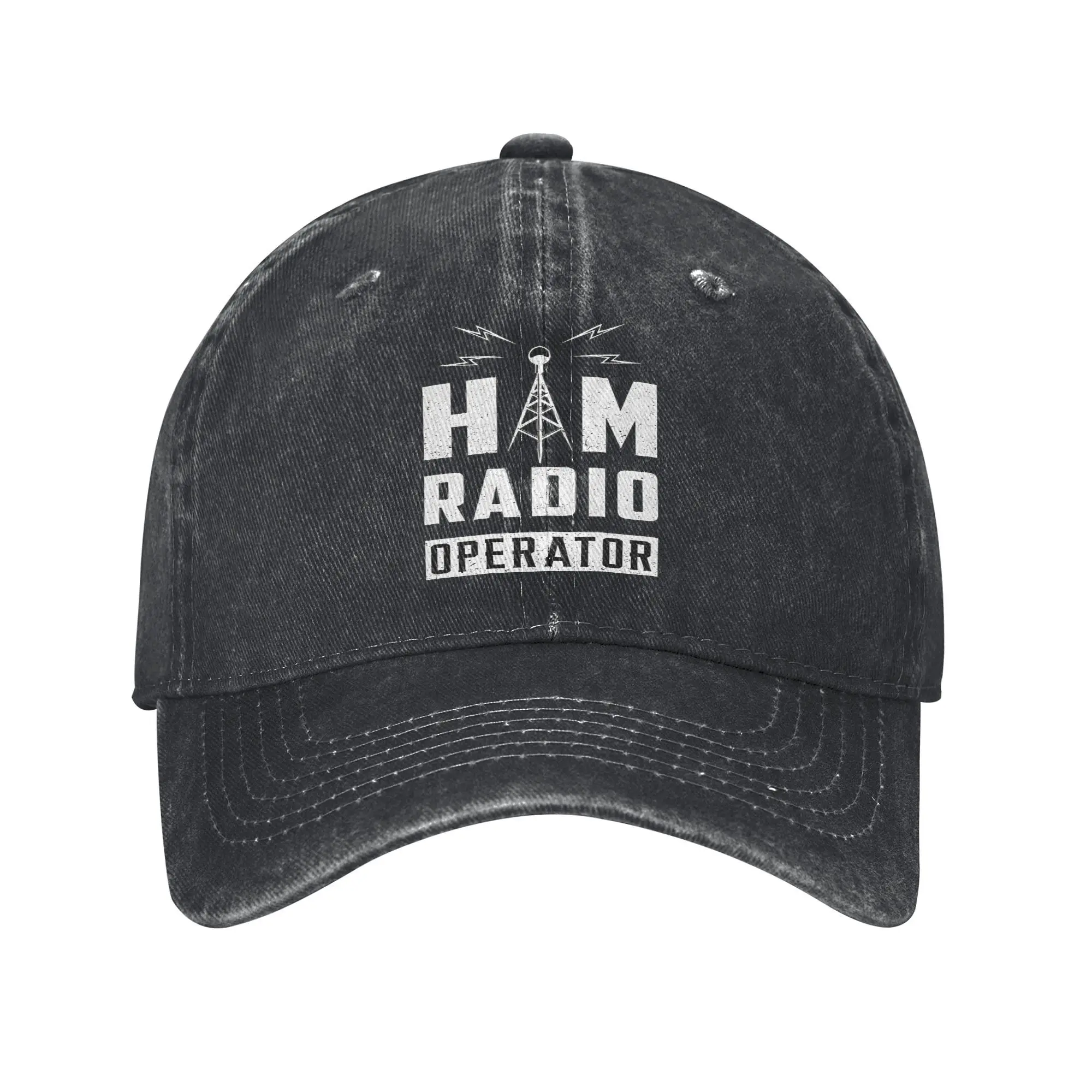 HAM Radio Frequency Operator Antenna Amateur Baseball Cap Fashion Distressed Cotton Funny Sun Cap Unisex Outdoor Workouts Hat