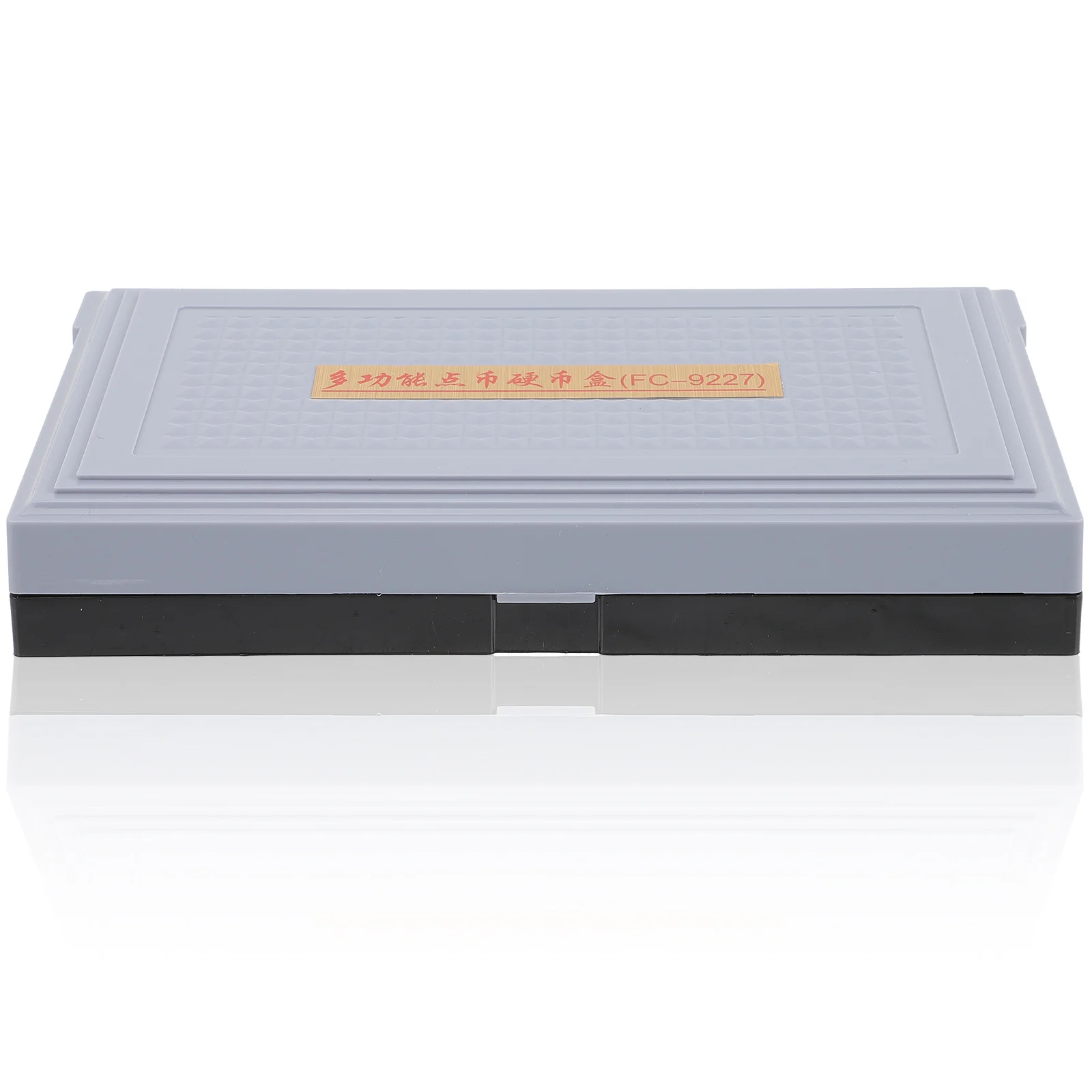 حاوية عملات معدنية قوية مع شبكات تنظيم، مادة بلاستيكية طويلة الأمد للاستخدام اليومي، تخزين بنك المكتب المنزلي المدمج