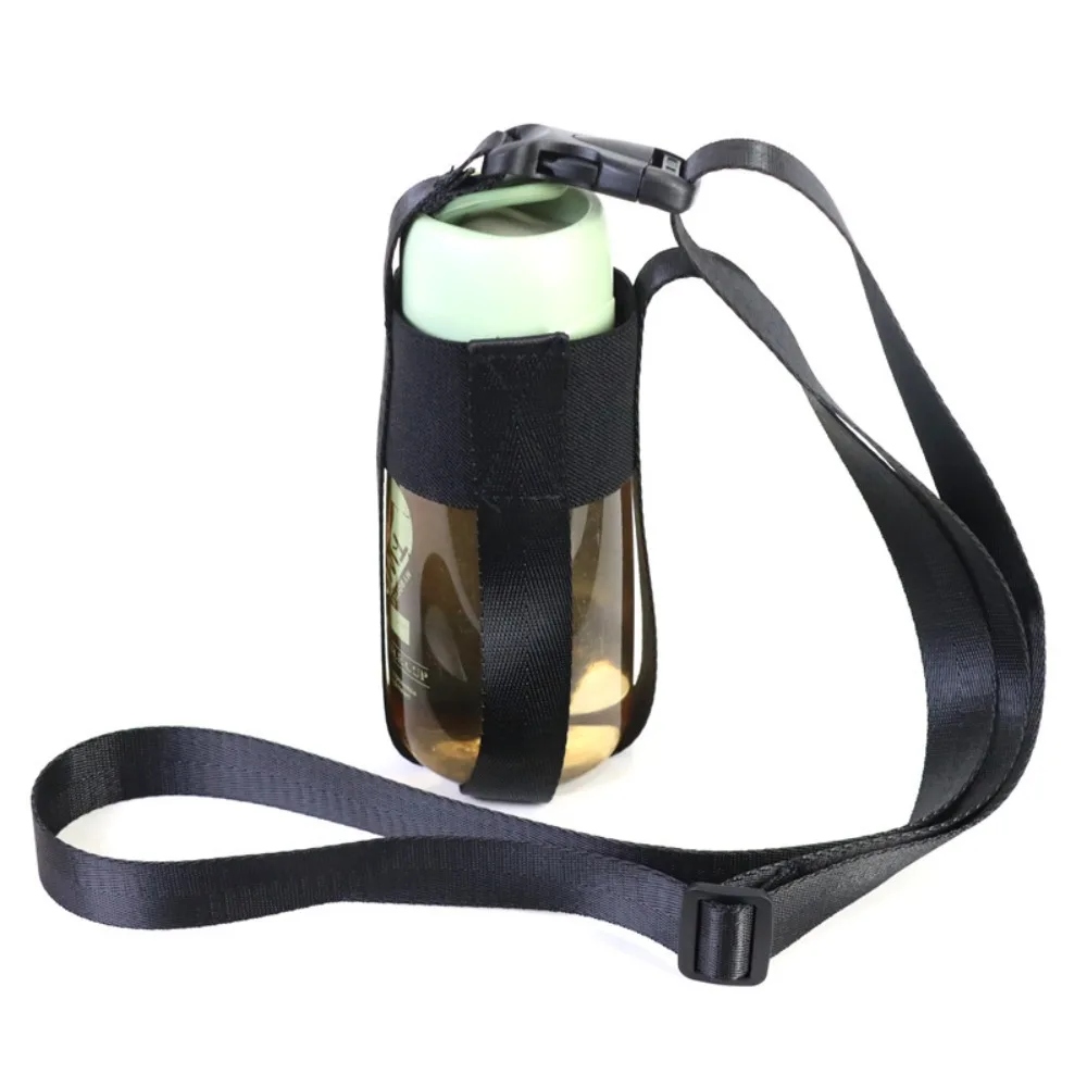 Adjustable Cup Sleeve With Shoulder Strap Water Bottle Cover Carrying Strap for Outdoor Hiking Sport Camping Students Men Women