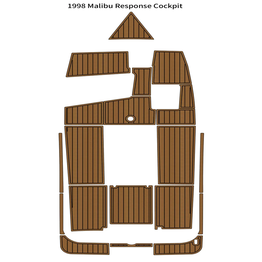 

1998 Malibu Response Cockpit Boat EVA Faux Foam Teak Deck Floor Pad