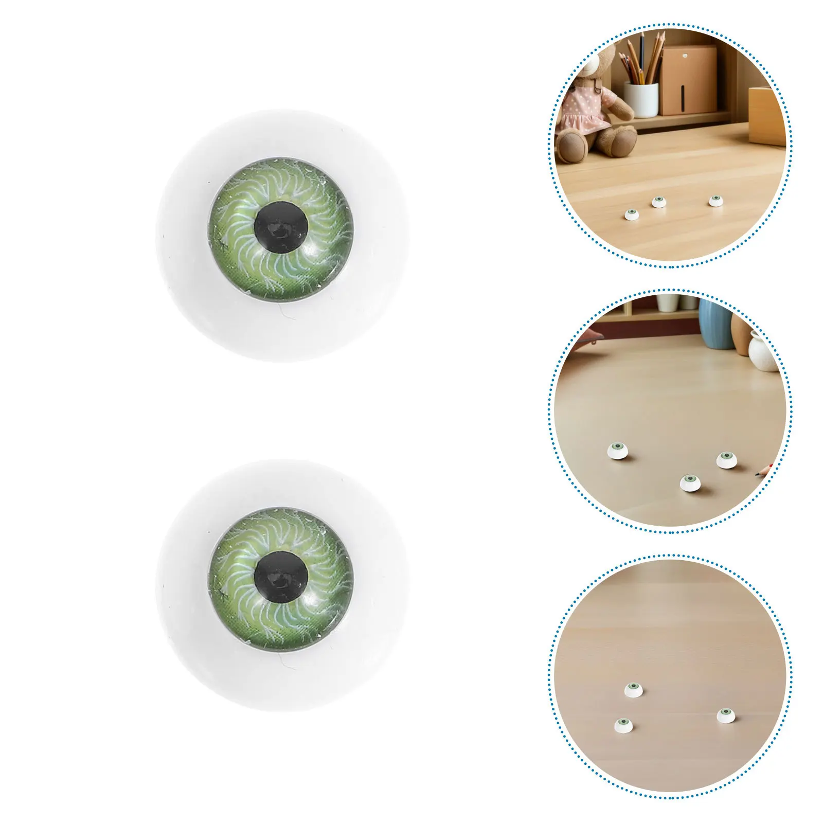 

40Pcs Realistic Plastic Safety Eyes 20mm Round for Crochet Animals Stuffed Crafts Fake Eyeballs Expressive Craft Eyes