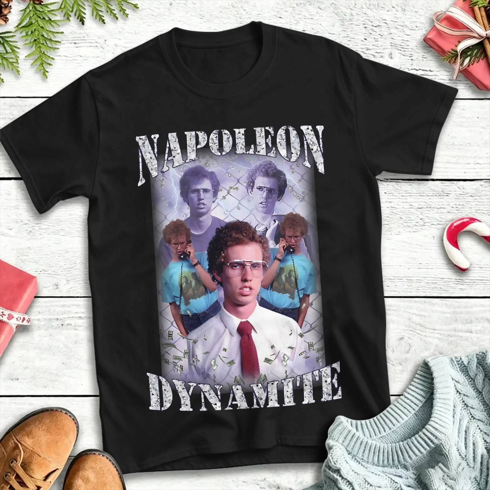 Men Women Napoleon Dynamite Vintage  T Shirts  100% Cotton Tops Novelty Short Sleeve O Neck Tee Shirt Printed T-Shirts