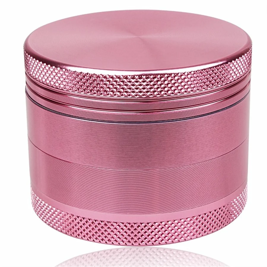 

Tobacco Pipes & Accessories Big Grinder 50mm 4 Layers Metal Smoking Accessories Pink Color Women Favorite