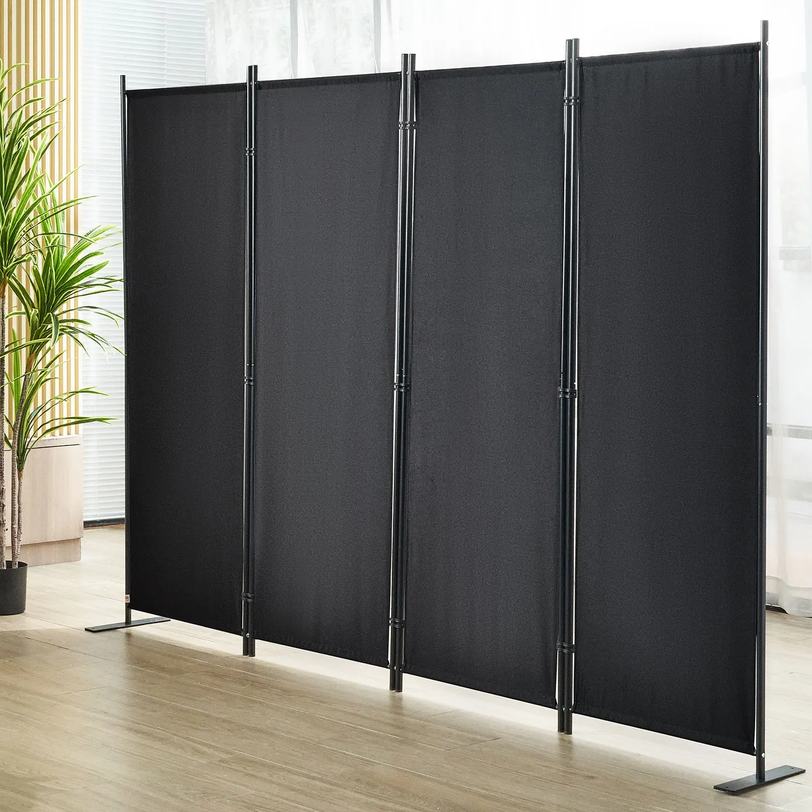 VEVOR 4Panel 5.6ft Room Dividers Adjustable In Size & Height Freestanding & Foldable Privacy Screen Partition for Office Home