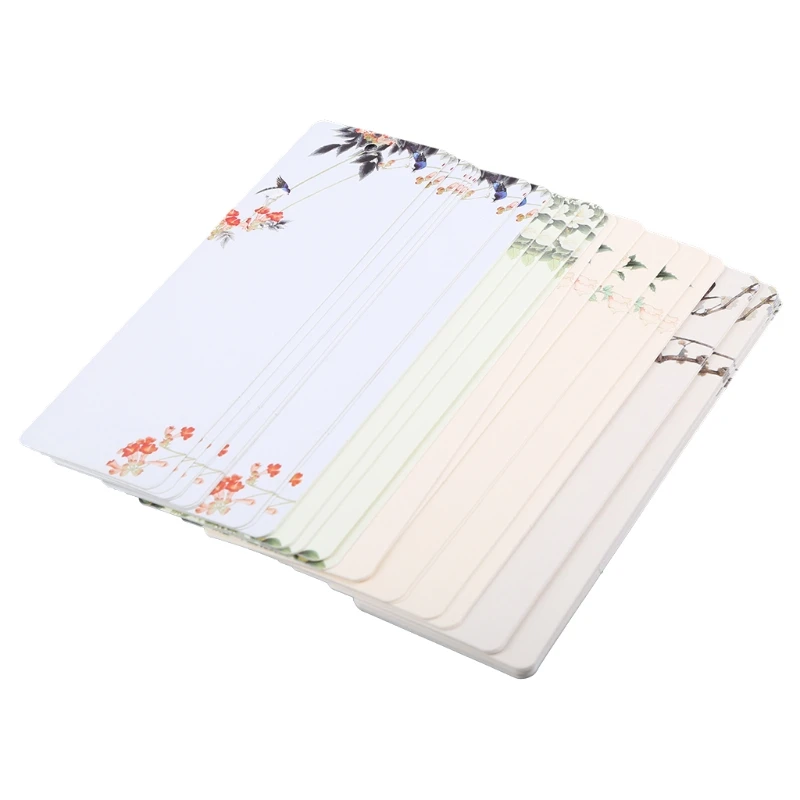 40 Pcs Vintage Gorgeous Flower Paper Bookmarks Teens Boys Girls Office School Gifts Book Accessories School Stationery