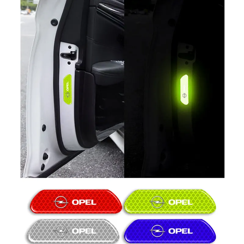 Car Door Reflective Sticker auto Body Warning Decal Rescue For Opel Adam Ampera Corsa Insignia Karl Rocks-e Astra Energy Mokka