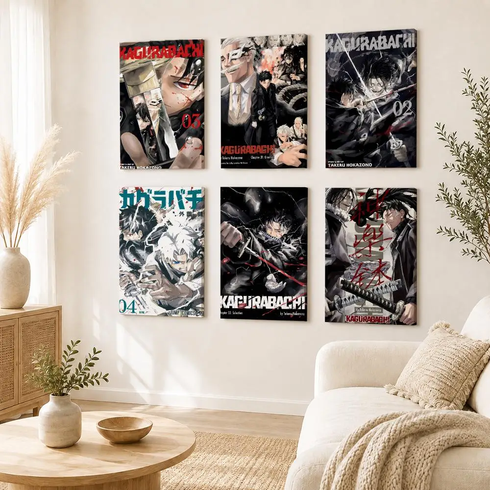Anime K-Kagurabachi Intense Dramatic Framed Wall Painting Framed Canvas Wall Art Print | Modern Poster | Home Hallway Decor