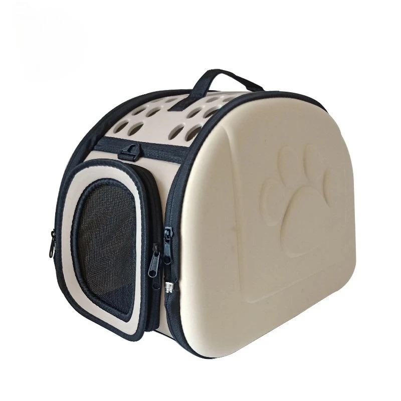 Faltbare Haustier-Tragetasche für Katzen und Hunde, verstellbarer Schultergurt, tragbar, mittelgroß, Rucksack für Outdoor-Reisen, Autozusflüge