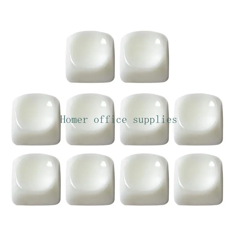 K43B Clear Polycarbonate Keyboard Keycap Collection, Rounded 1U Accent Covers for Mechanical Boards and Typing Layout Detail