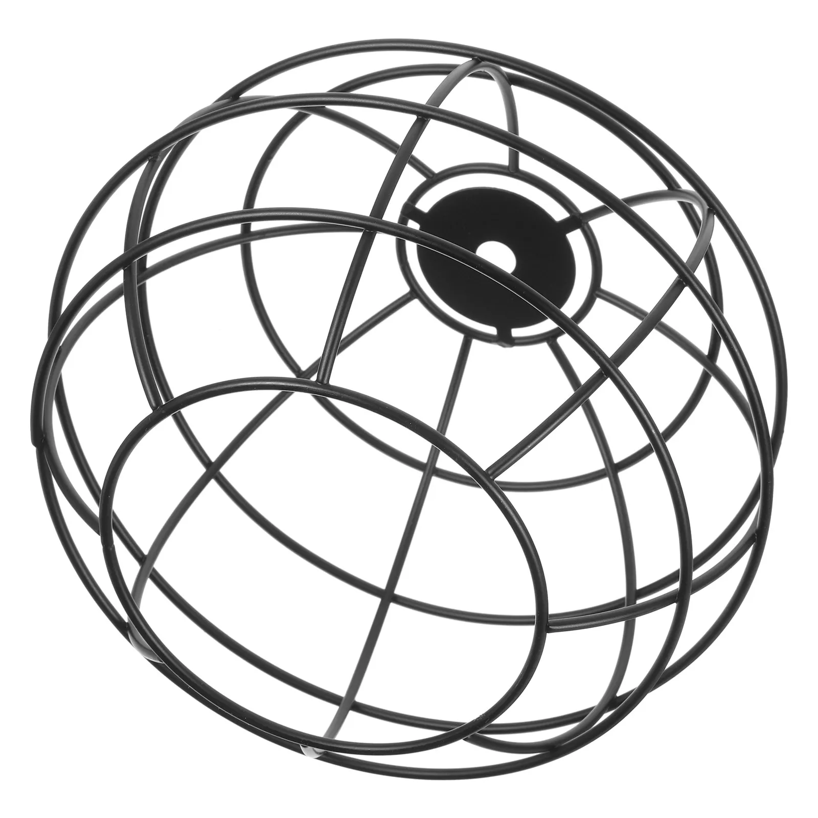 

Round Iron Art Lamp Shade Vintage Style Hanging Light Cover for Home Decorative Pendant Lighting Warm Atmosphere Indoor Bulb