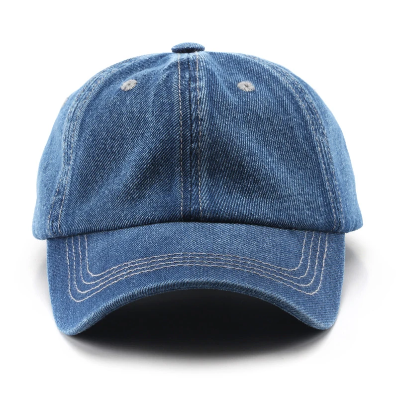 Unisex Denim Baseball Cap Women Men Adjustable Outdoor Sports Hats Summer Sun Visor Cap Sunscreen Hats Vintage Cotton Denim Hats