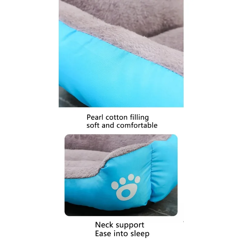 Weiches, quadratisches, großes Hundesofa, elastisches Hundehauskissen, winterwarmes, waschbares Hundebett für mittelgroße Hunde, Katzenhütte, Haustierzubehör – Detail 13