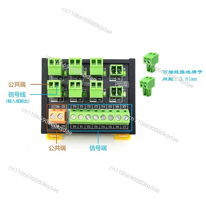 Two‑Wire Magnetic Induction Terminal Assembly, Cylinder Sensing Component For Solenoid Valve Signal Connection