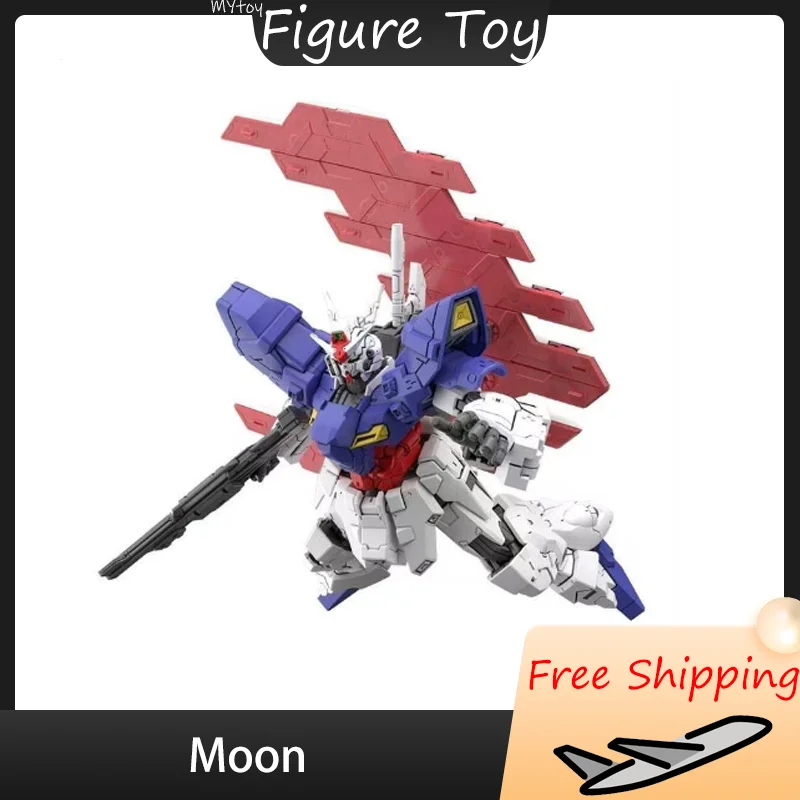 Bandai HGUC 1/144 Kit de modelo Moon Gundam con calcomanías de agua adorno de ensamblaje coleccionable juguete de regalo de cumpleaños