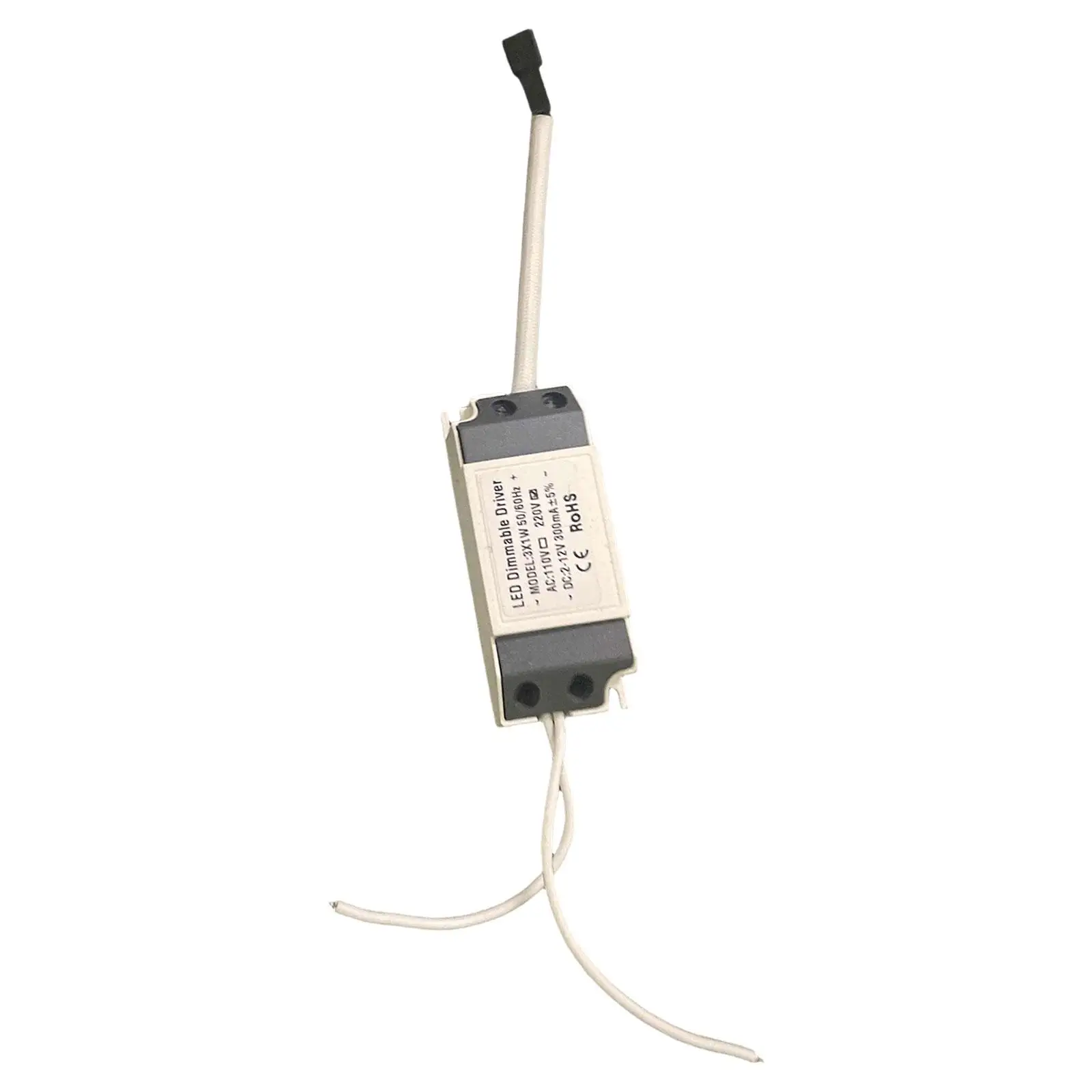 3x1W 300mA Constant Current Dimmable LED Driver for Downlight