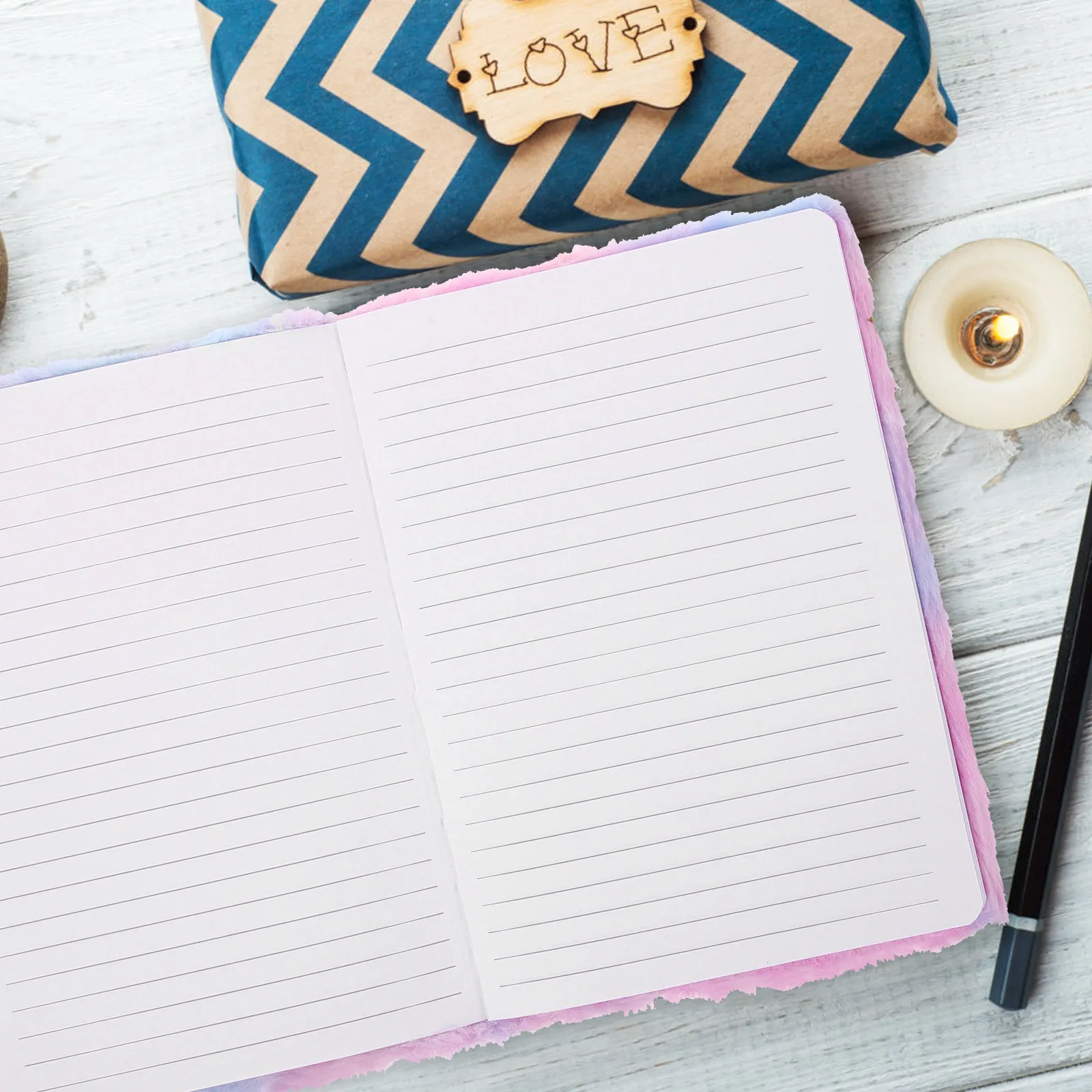 Gradient Notebook Small Cartoon Notepad Diary Journal For Office School Stationery Note Taking Portable Writing Pad