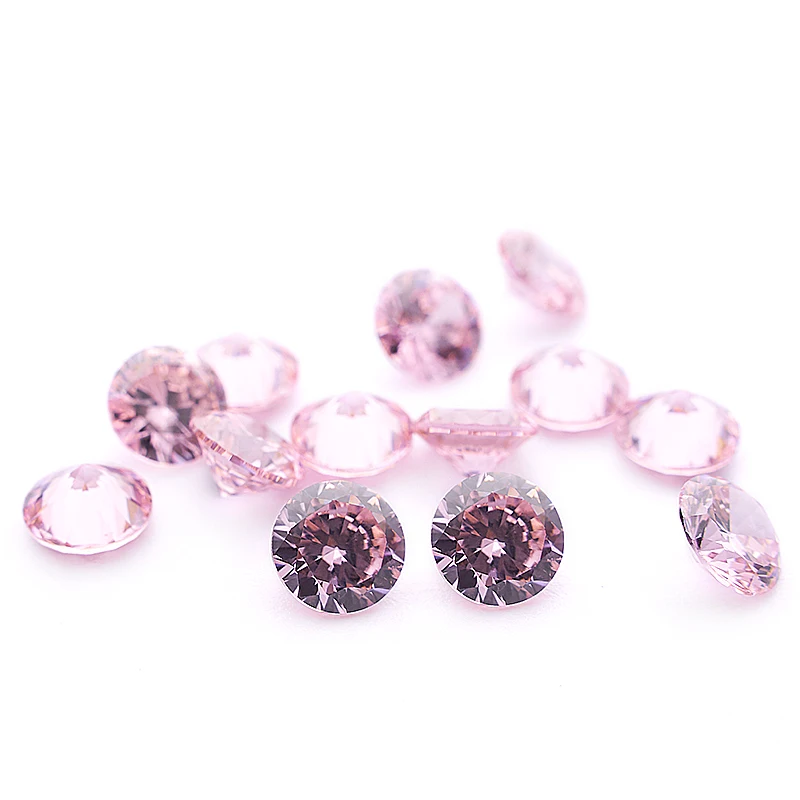 

100pcs/lot Cubic Zirconia Gemstone Multiple Color AAAAA 4-10mm Round Brilliant Cut Synthetic CZ Stones for Jewelry Making