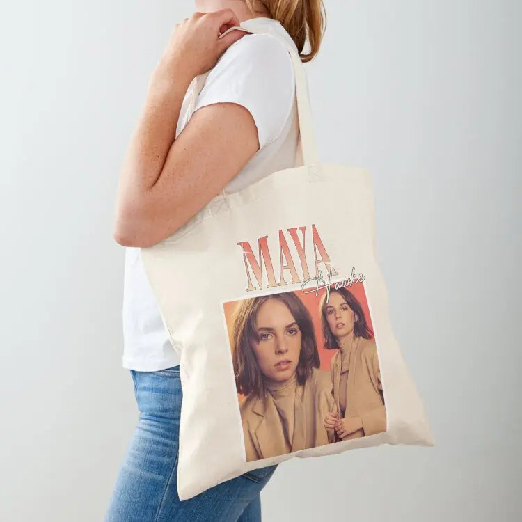 

Maya hawke Tote Bag Lady bags sacs de shopping female bag custom fabric bag