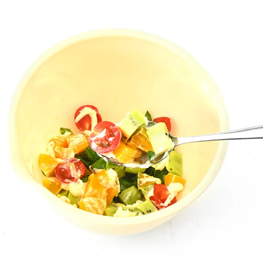 

Набор из 3 многоразовых салатников: складные миски для смешивания, легкие сервировочные чаши, пригодные для мытья в посудомоечной машине, многофункциональные контейнеры для еды