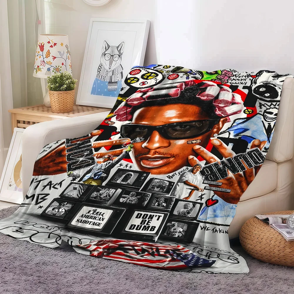 

Мягкий теплый плед AAP Rocky Dont Be Dumb для спальни, дивана, кровати, гостиной, офиса, путешествий, кемпинга, подарки