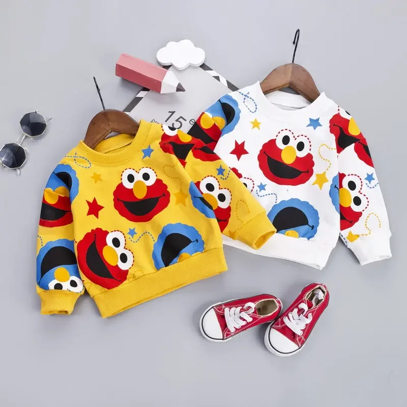 Camiseta con estampado de conejo para niños y niñas, ropa de manga larga para primavera y otoño, nueva marca